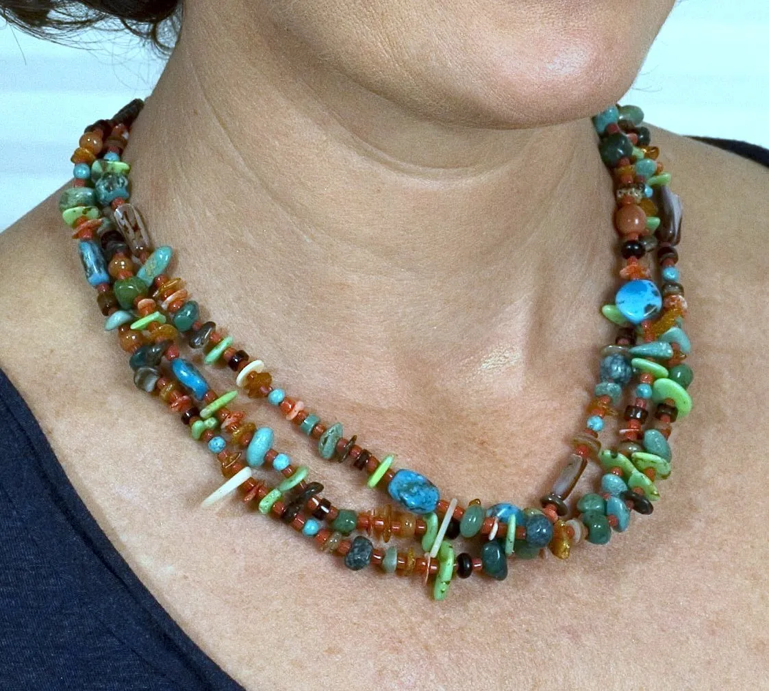 Navajo Jewelry Treasure Necklace
