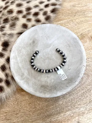 Navajo/Pink Conch Cuff Bracelet