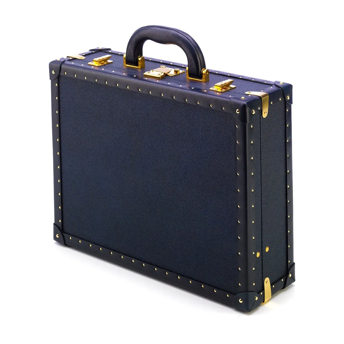 Navy Blue Studded Jewellery Case