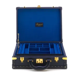 Navy Blue Studded Jewellery Case