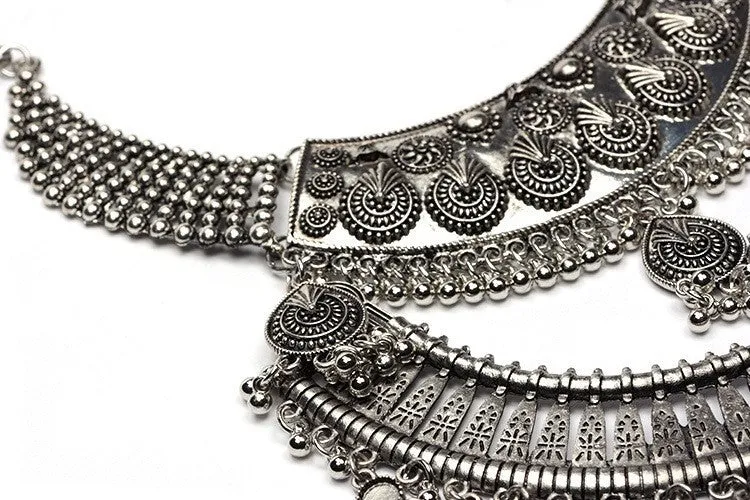 New Exaggerated Vintage Necklace Wholesale Fashion Crystal Choker Collares Maxi Statement Necklaces &Pendants Women Jewelry