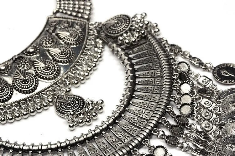 New Exaggerated Vintage Necklace Wholesale Fashion Crystal Choker Collares Maxi Statement Necklaces &Pendants Women Jewelry