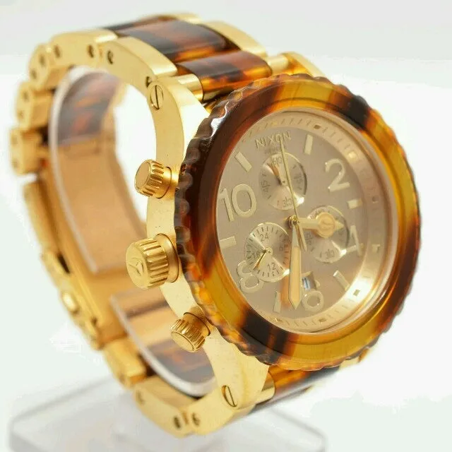 Nixon 42-20 Chrono Gold & Molasses Women's Watch Women's Watch A037-1424