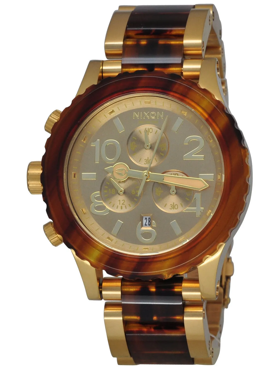 Nixon 42-20 Chrono Gold & Molasses Women's Watch Women's Watch A037-1424