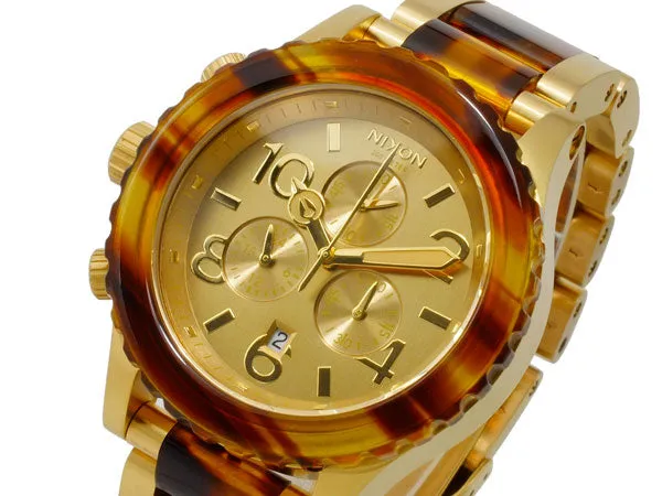 Nixon 42-20 Chrono Gold & Molasses Women's Watch Women's Watch A037-1424
