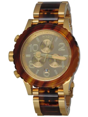 Nixon 42-20 Chrono Gold & Molasses Women's Watch Women's Watch A037-1424