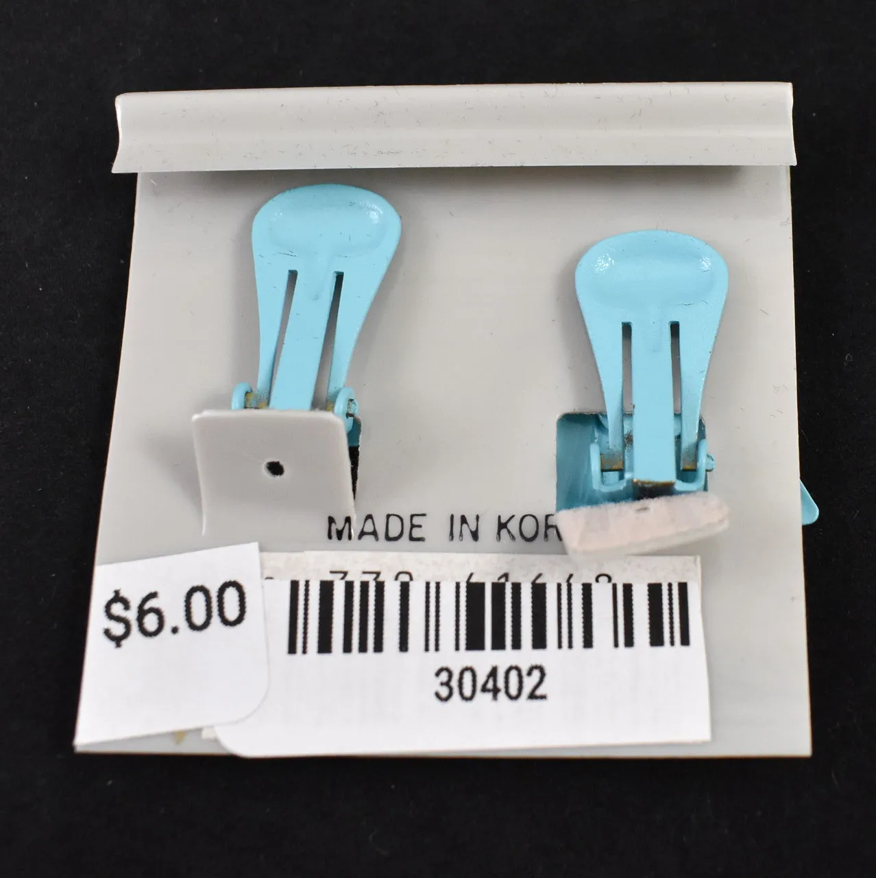 NOC Sky Blue Enamel Triangle Earrings