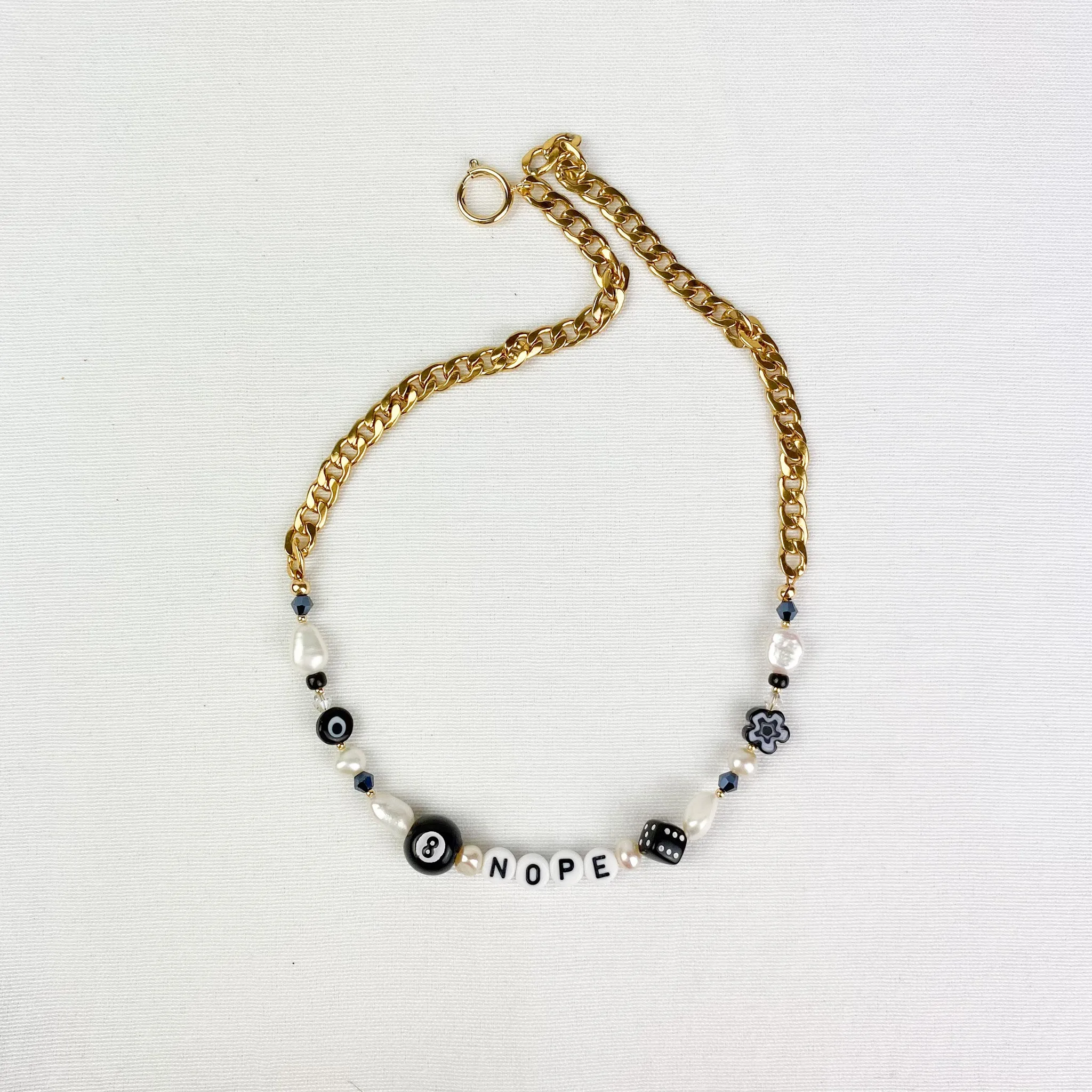 Nope 8 Ball Necklace