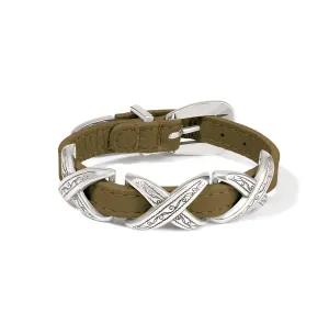 Olive Kriss Kross Etched Bandit Bracelet