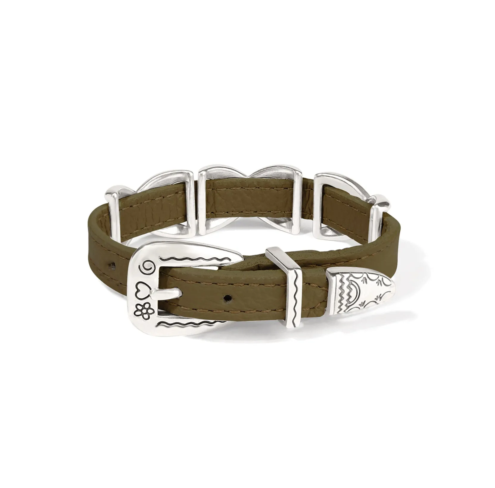 Olive Kriss Kross Etched Bandit Bracelet