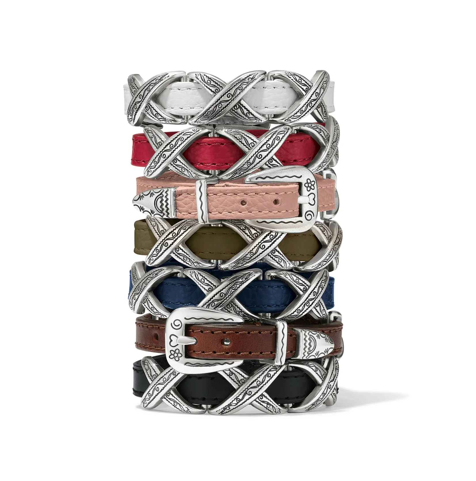 Olive Kriss Kross Etched Bandit Bracelet