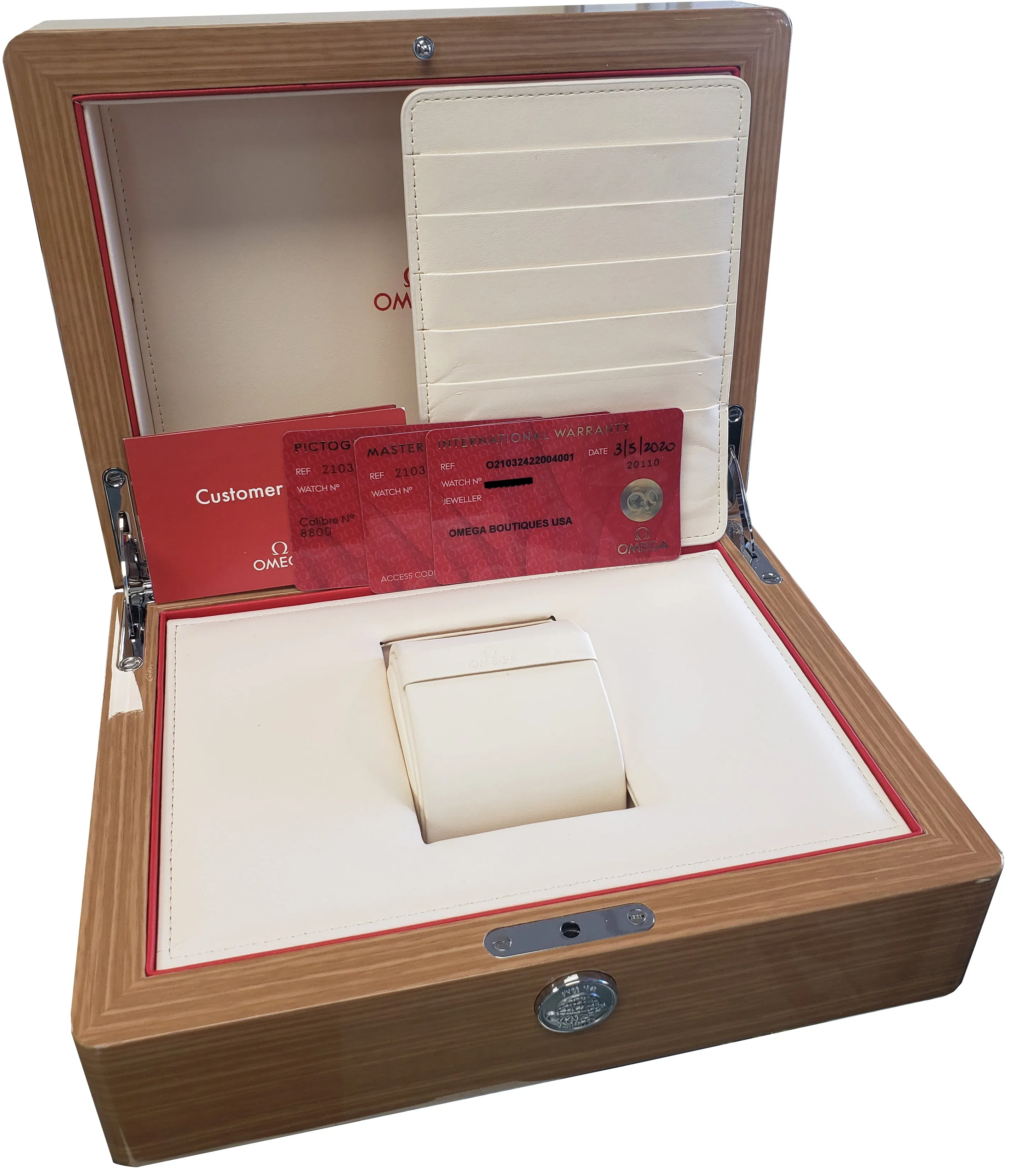 Omega Seamaster 300 Co-Axial 42mm Automatic SS White Watch 210.32.42.20.04.001