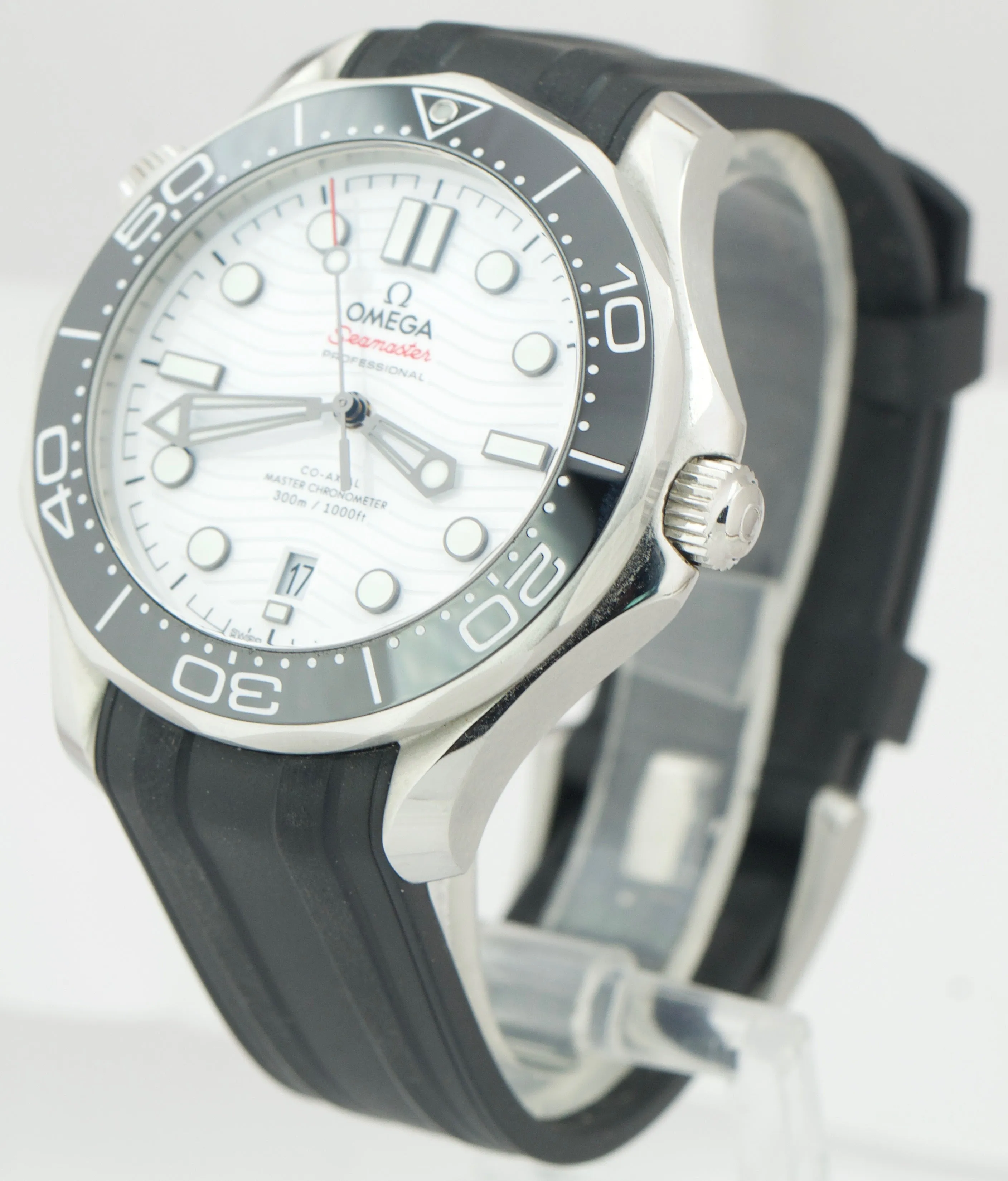 Omega Seamaster 300 Co-Axial 42mm Automatic SS White Watch 210.32.42.20.04.001