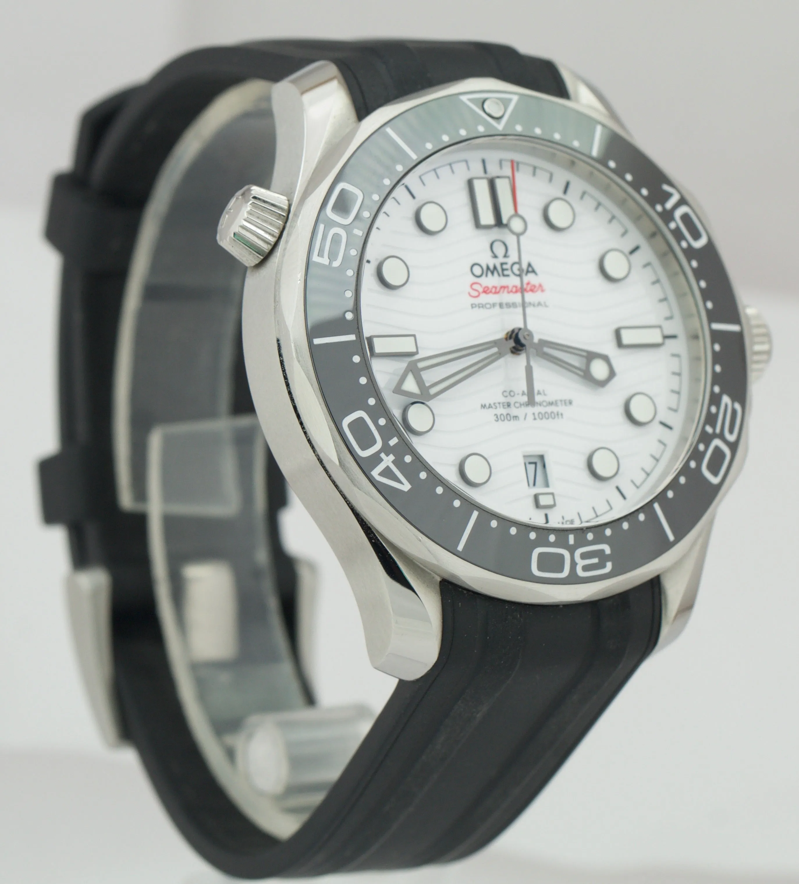 Omega Seamaster 300 Co-Axial 42mm Automatic SS White Watch 210.32.42.20.04.001