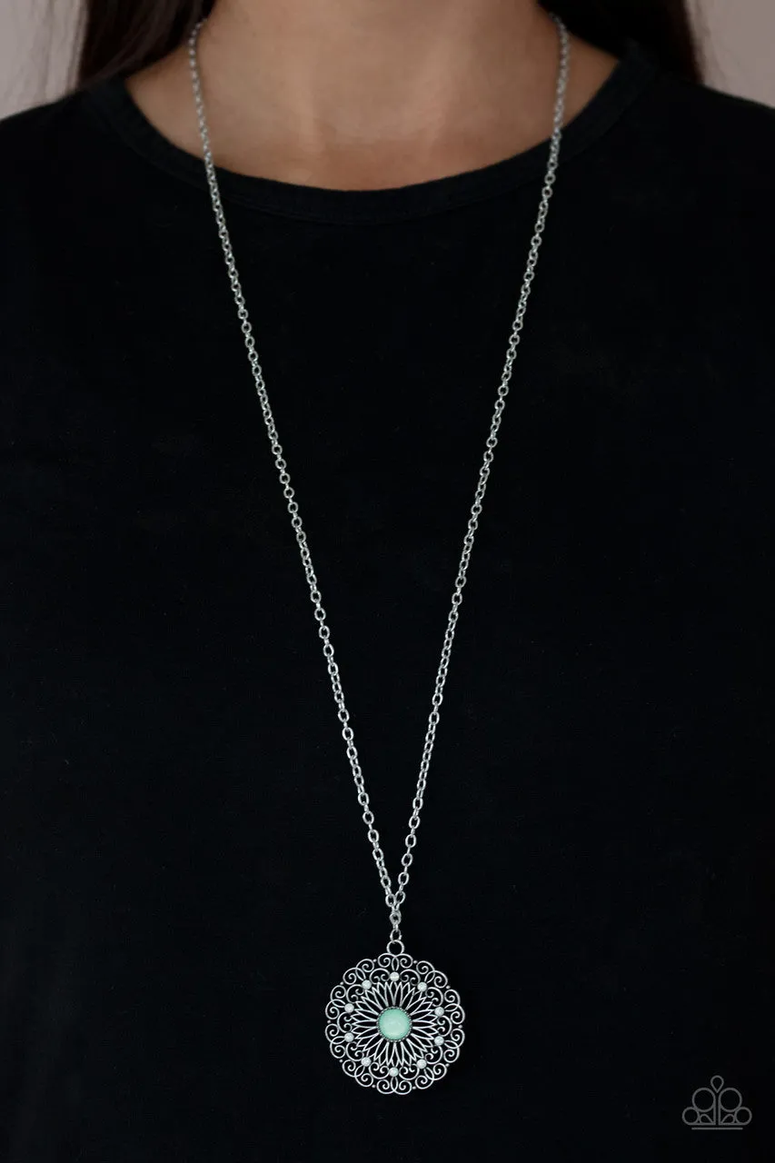 Opal Gardens Green Paparazzi Necklace