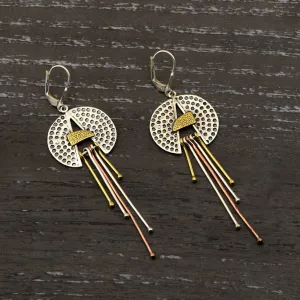 Pac Man Handmade Dangle Earrings