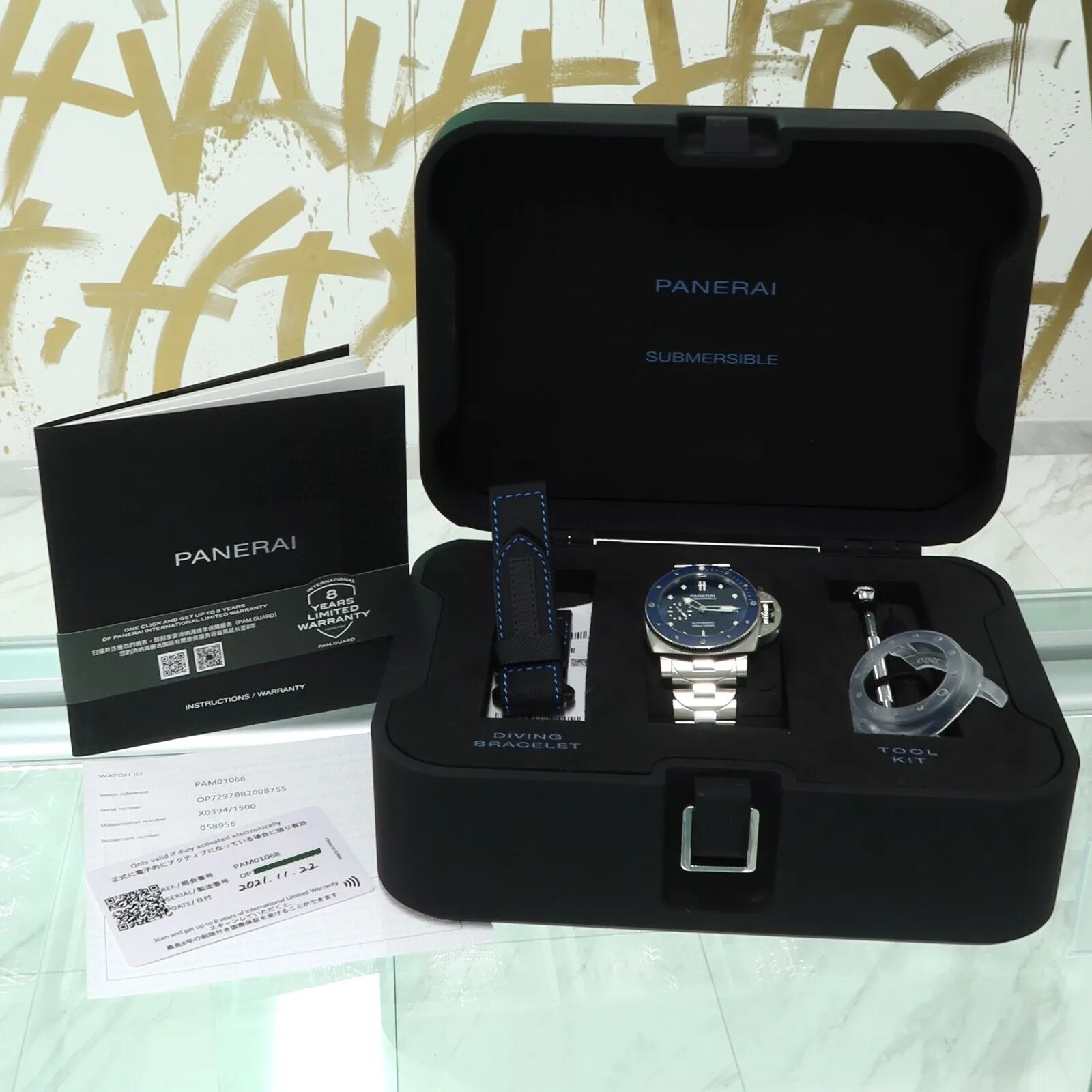 Panerai Submersible Blu Notte Automatic Stainless Steel Blue Dial 42MM PAM01068