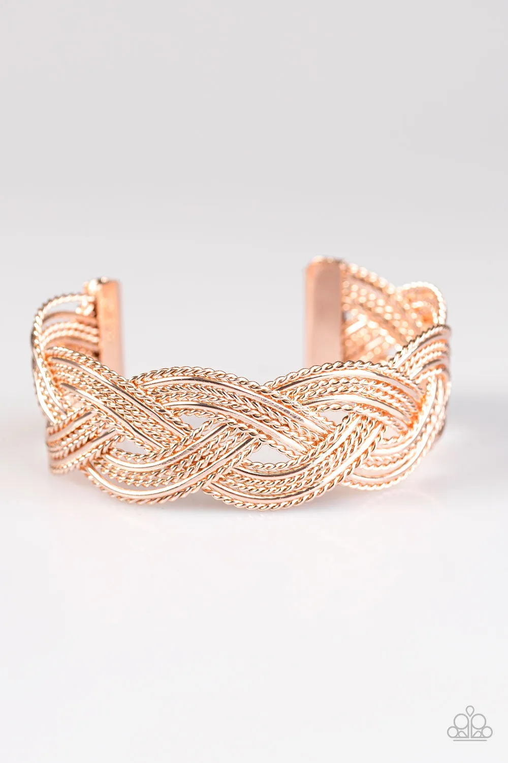 Paparazzi - Civil Serpent - Rose Gold Bracelet