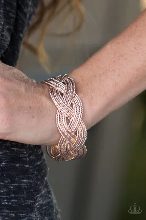 Paparazzi - Civil Serpent - Rose Gold Bracelet