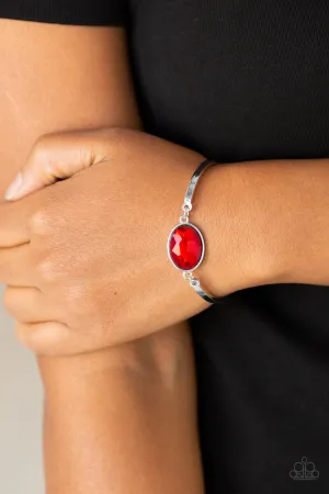 Paparazzi -Definitely Dashing  -  Red Bracelet