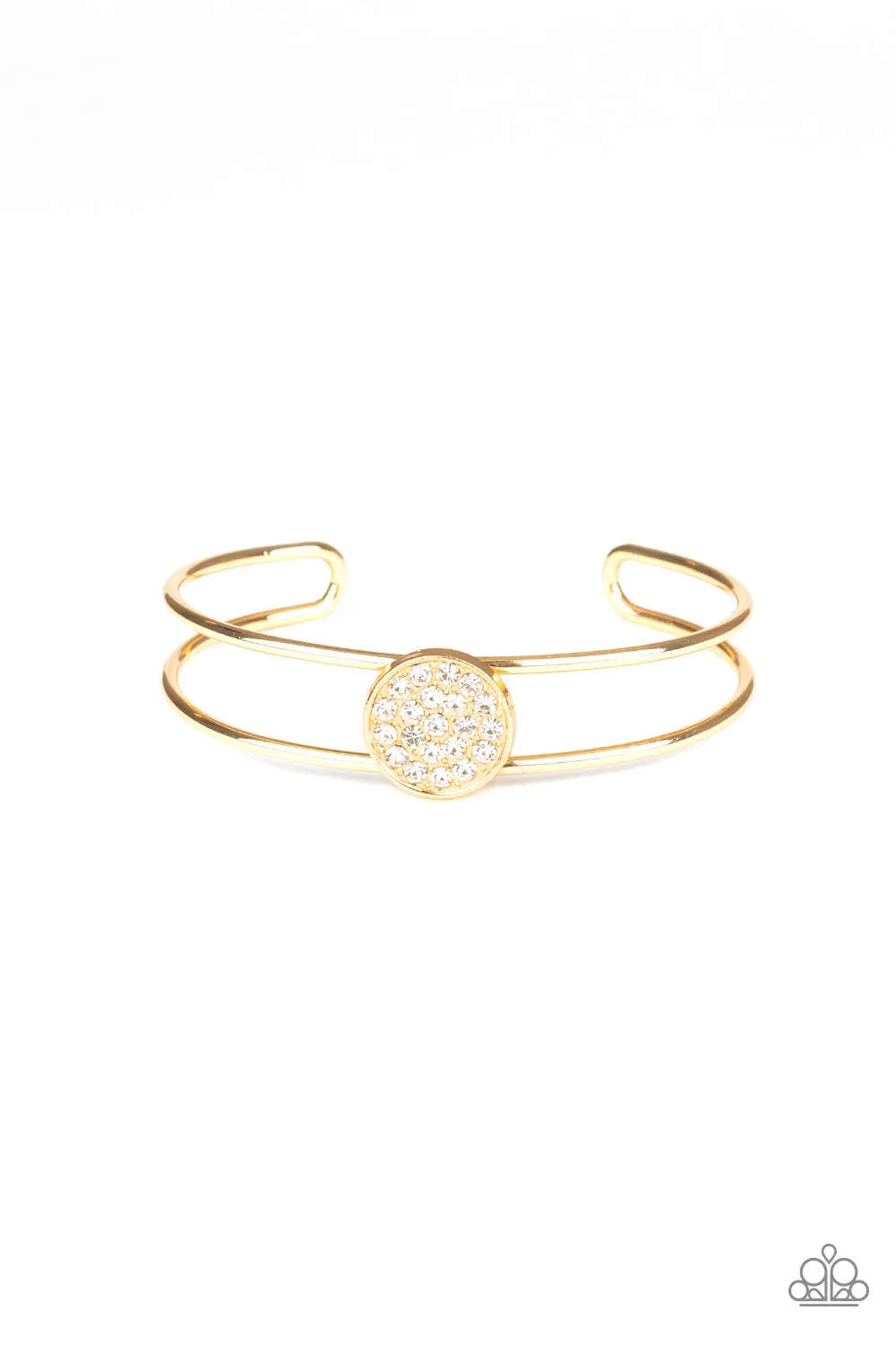 Paparazzi- Dial Up The Dazzle - Gold Bracelet