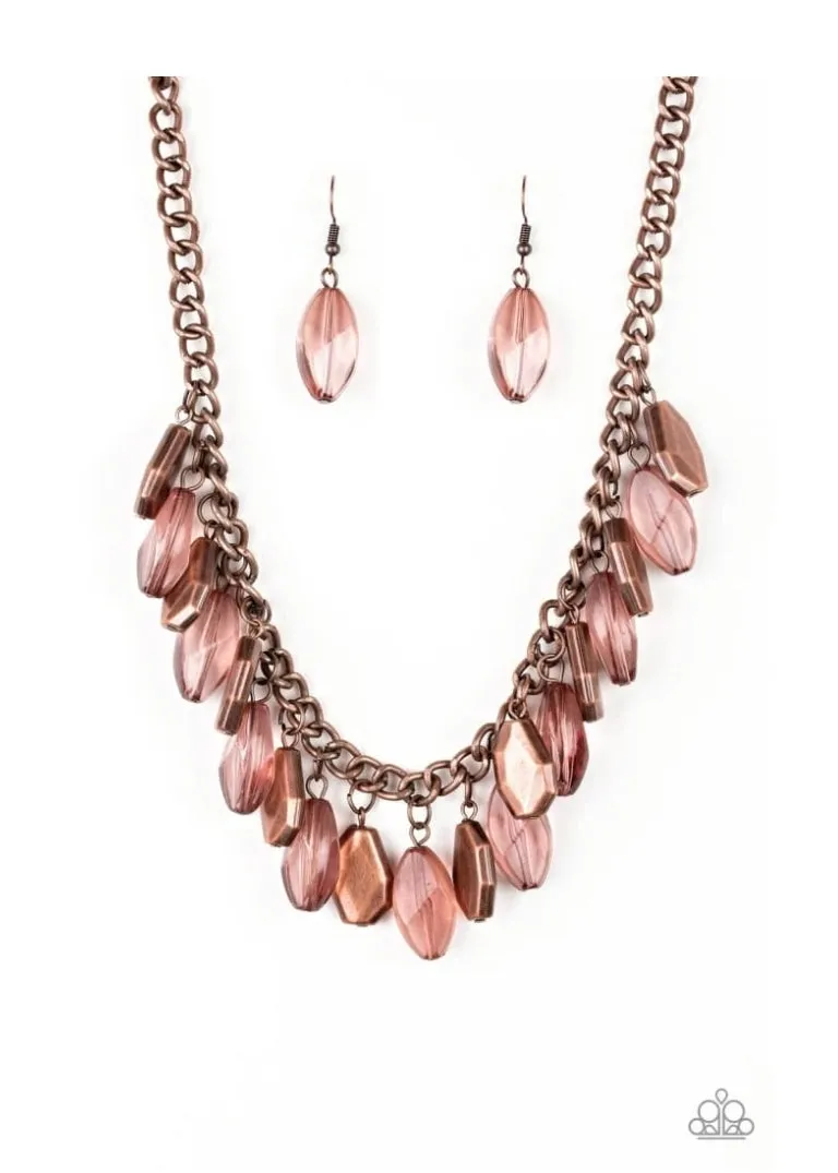 Paparazzi Fringe Fabulous - Copper Necklace