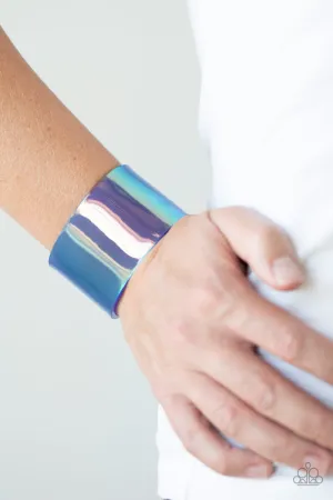 Paparazzi Holographic Aura - Blue Bracelet