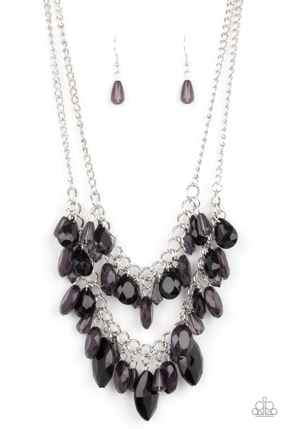 Paparazzi - Midsummer Mixer - Black Necklace