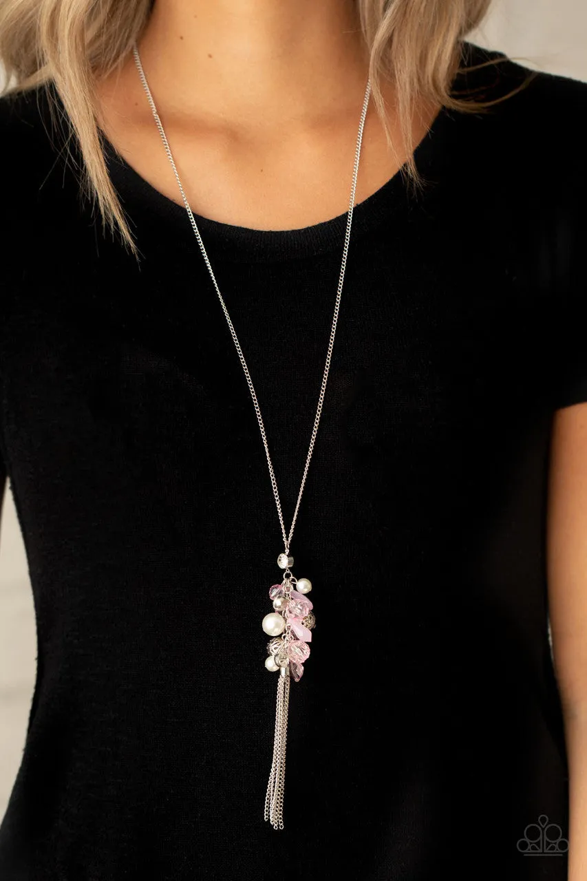 Party Girl Glow Pink Paparazzi Necklace