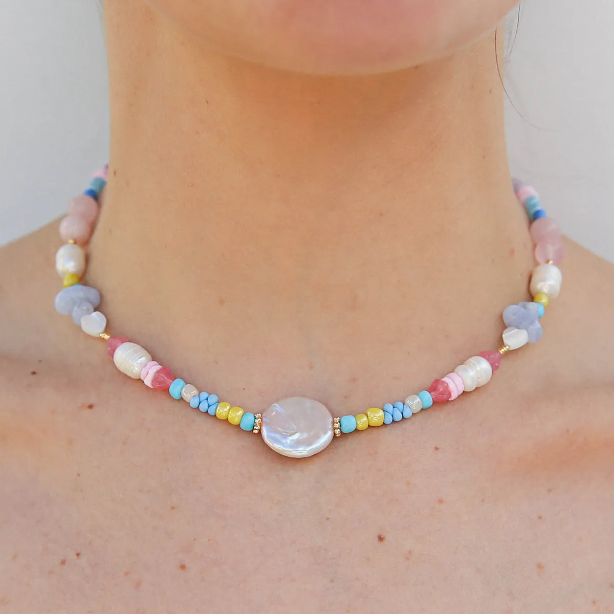 Pastel Necklace Round