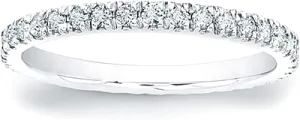 Pave-Set Round Brilliant Diamond Eternity Band