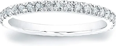 Pave-Set Round Brilliant Diamond Eternity Band