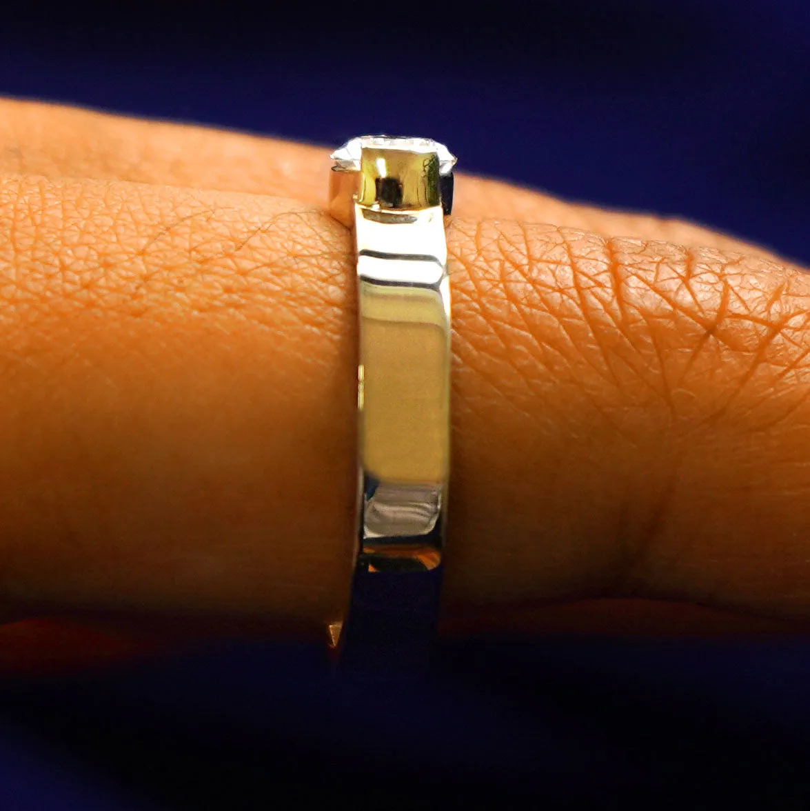 Pear Lab Diamond Ring