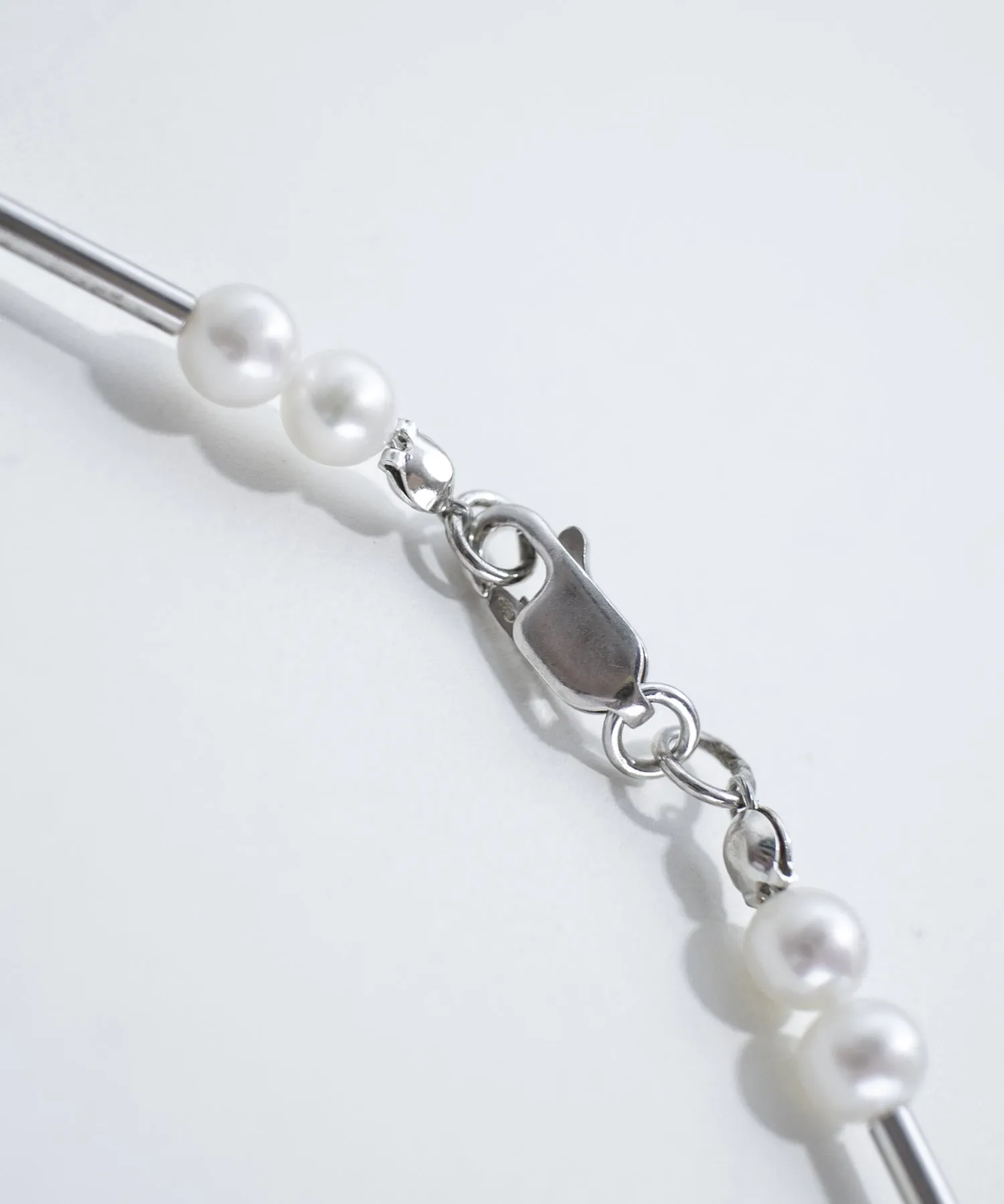 PEARL & SILVER BEADED NECKLACE