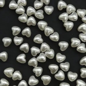 Pearl Beads - Heart (10 gms)