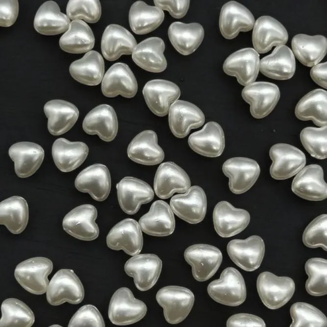 Pearl Beads - Heart (10 gms)
