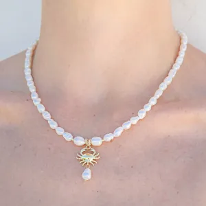 Pearl Crab Necklace