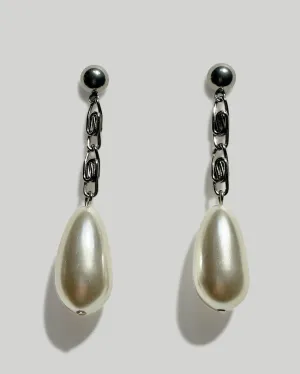 Pearl on Chain Steel Drop