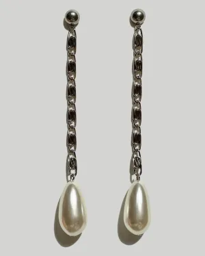 Pearl on Chain Steel Long Drop