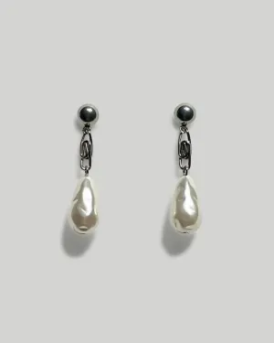 Pearl on Chain Steel Mini Drop