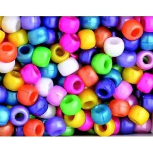 Pearlescent Pony Beads (1,000 Pack)