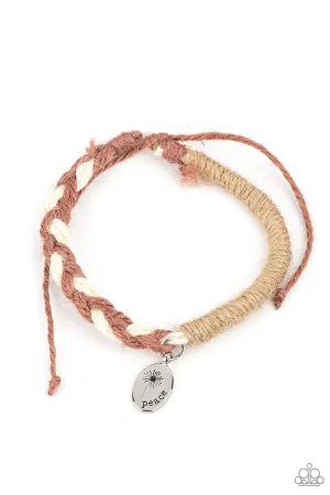 Perpetually Peaceful Brown Paparazzi Bracelet