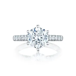 Petite Crescent 18K White Gold Ring