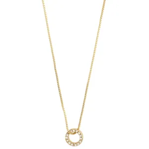 Pilgrim Rogue Gold Crystal Halo Necklace