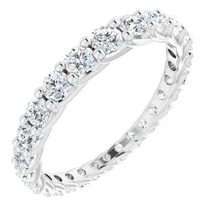 Platinum 1 1/3 CTW Diamond Graduated Eternity Band Size 7