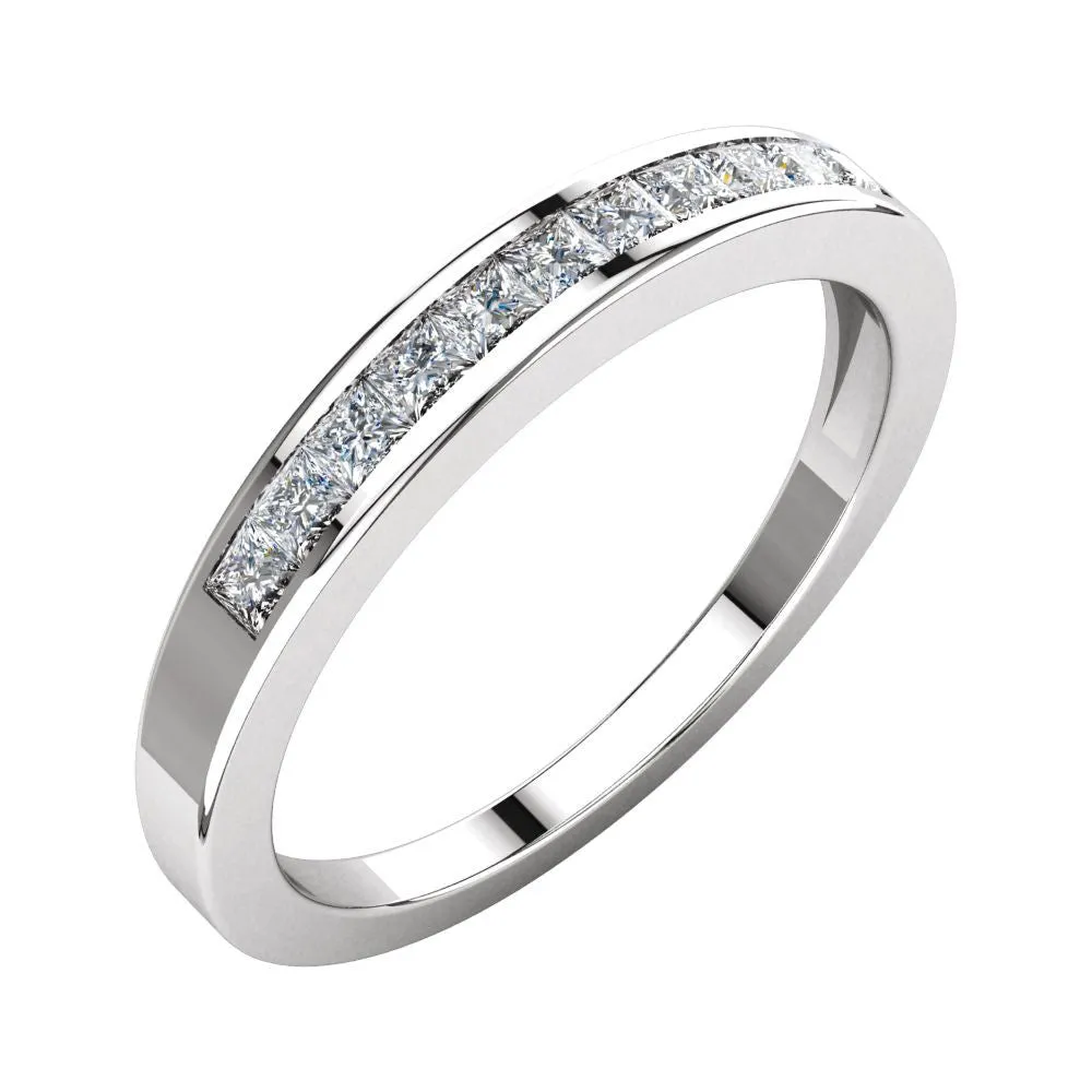 Platinum 1/3 CTW Diamond Anniversary Band Size 5
