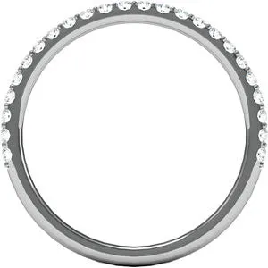 Platinum 1/4 CTW Diamond Band, Size 7