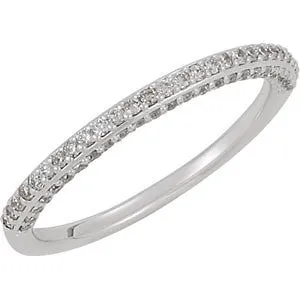 Platinum 1/4 CTW Diamond Band, Size 7