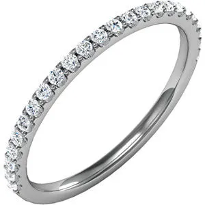 Platinum 1/4 CTW Diamond Band, Size 7