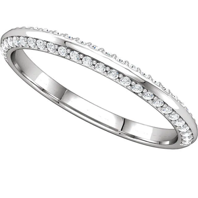 Platinum 1/5 CTW Diamond Band, Size 7